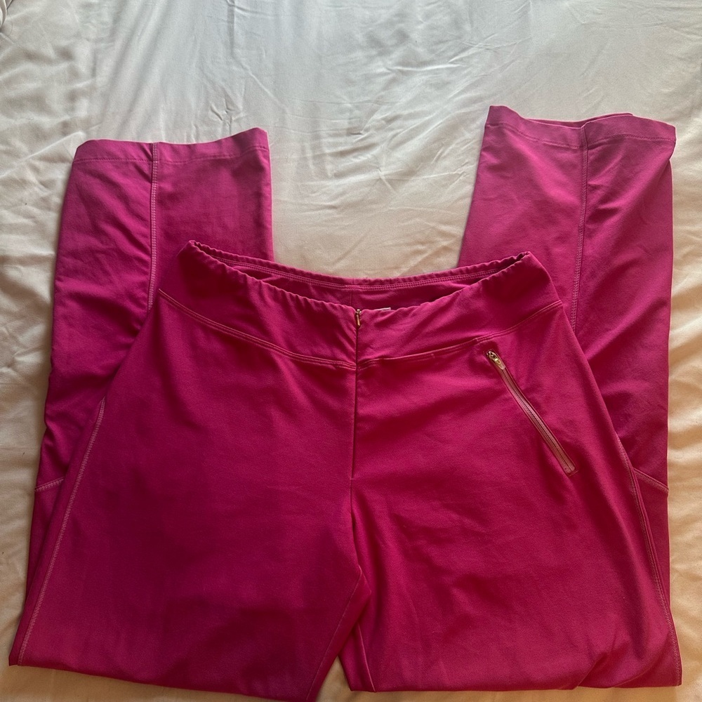 Nike Dri-Fit Women’s Athletic Pants Size 6 – Hot Pink Magenta, Zip Ankle,Pocket - Picture 2 of 15